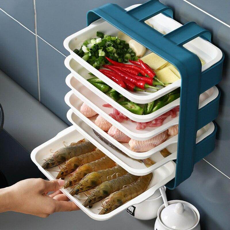 Foldable Compact Kitchen Storage Rack - Pexav