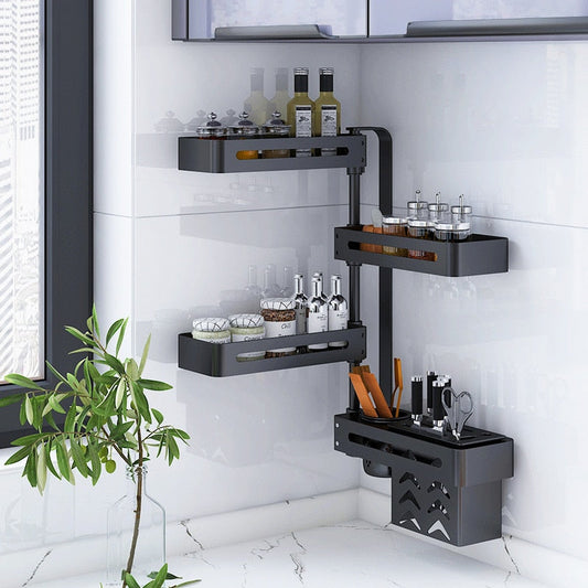 Space Saving 360 Spin Kitchen Storage Rack - Pexav