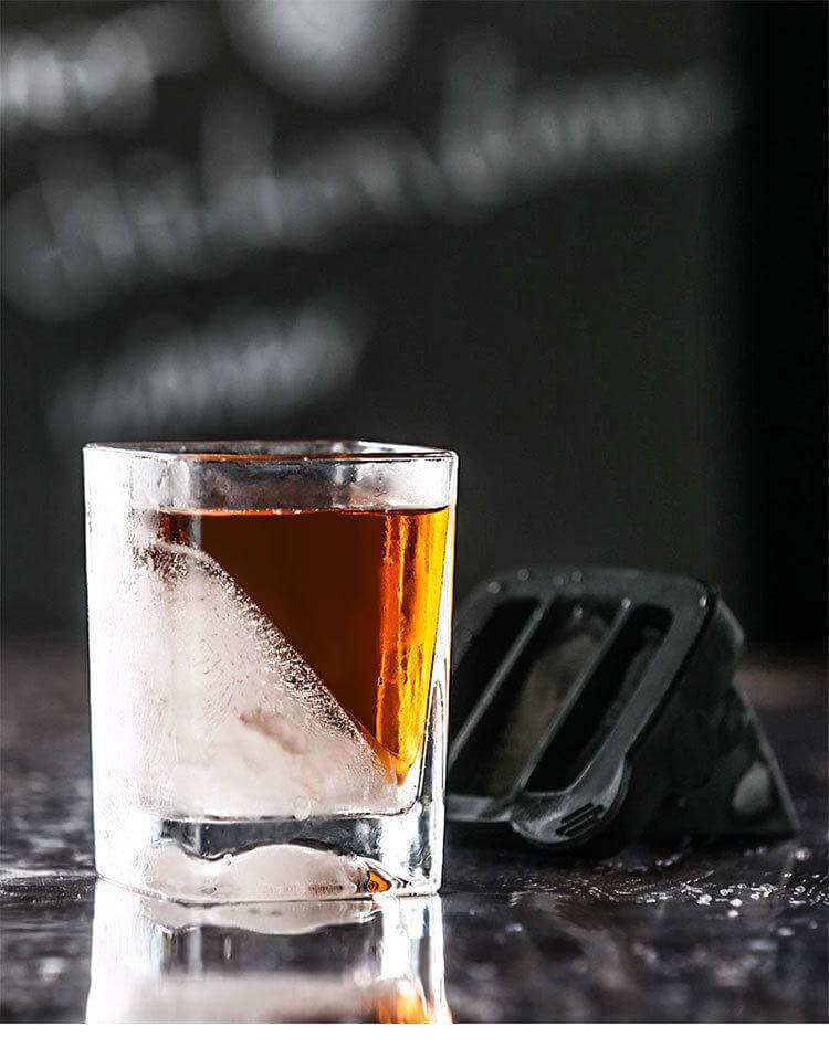 Clear Ice Cube Crystal Glass - Pexav