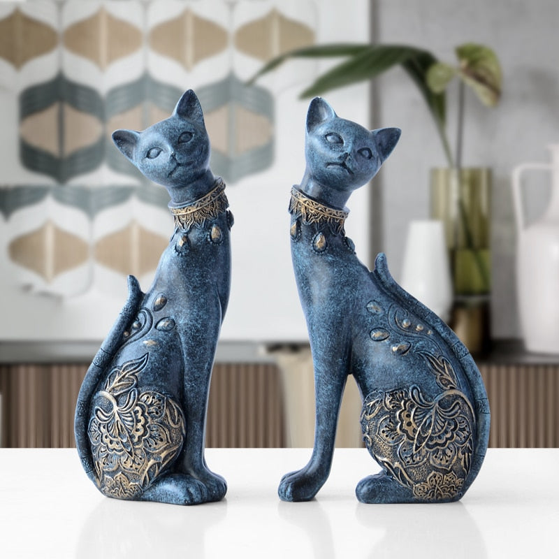 Adorable Mini Cat Decor Figurines - Pexav