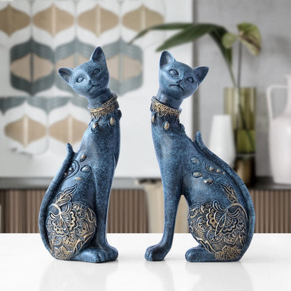 Adorable Mini Cat Decor Figurines - Pexav