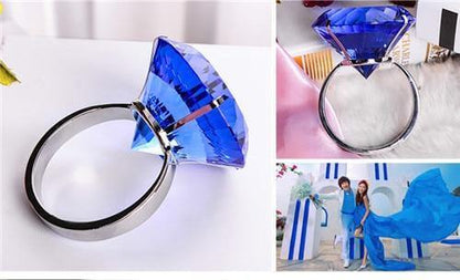 Clear Large Sparkle Ring