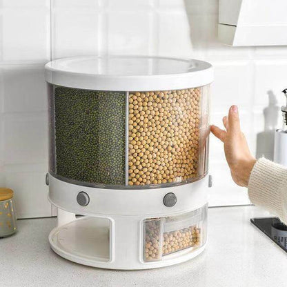 Adjustable Kitchen Grain Container Organizer