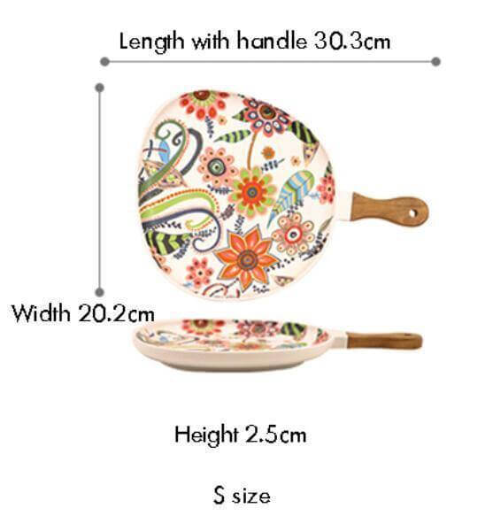 Vibrant Porcelain Flower Design Dinner Plate