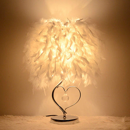 Elegant Glass Beaded Desk Lamp - Pexav