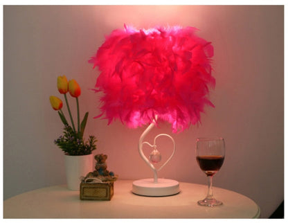 Elegant Glass Beaded Desk Lamp