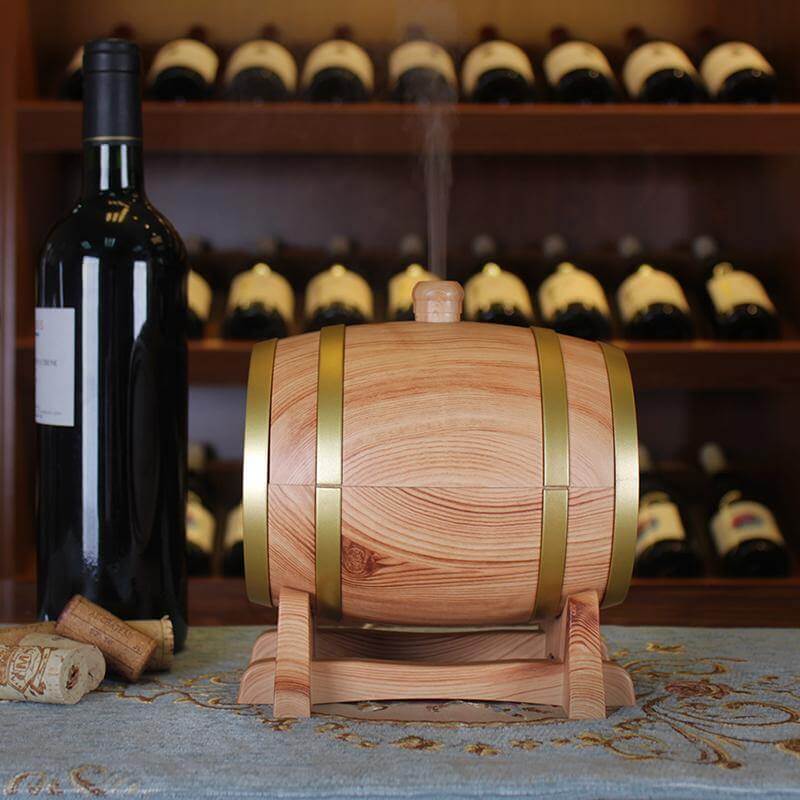 Wireless Wine Barrel Essential Oil Diffuser with Speaker - Pexav