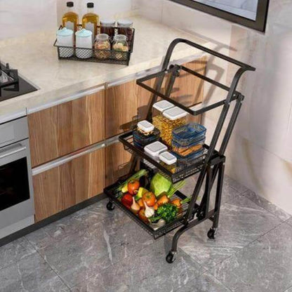 Compact Collapsible Kitchen Shelf Organizer