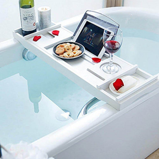 Adjustable Bathtub Tray for Food and Drinks - Pexav