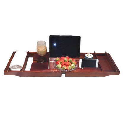 Adjustable Bathtub Tray for Food and Drinks