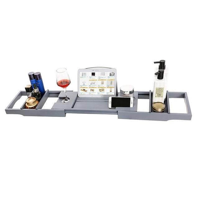 Adjustable Bathtub Tray for Food and Drinks