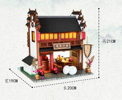Handcrafted Wooden Asian Style Home Decor Model