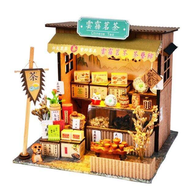 Handcrafted Wooden Asian Style Home Decor Model