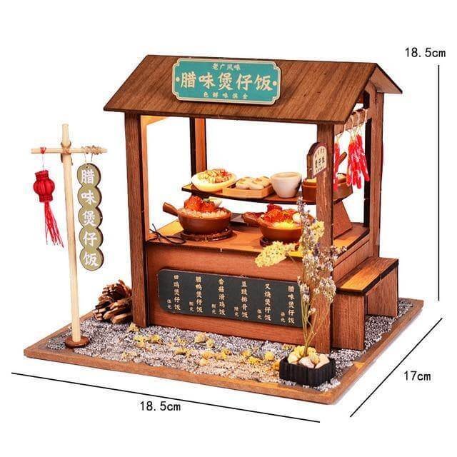 Handcrafted Wooden Asian Style Home Decor Model