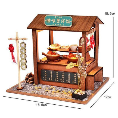 Handcrafted Wooden Asian Style Home Decor Model