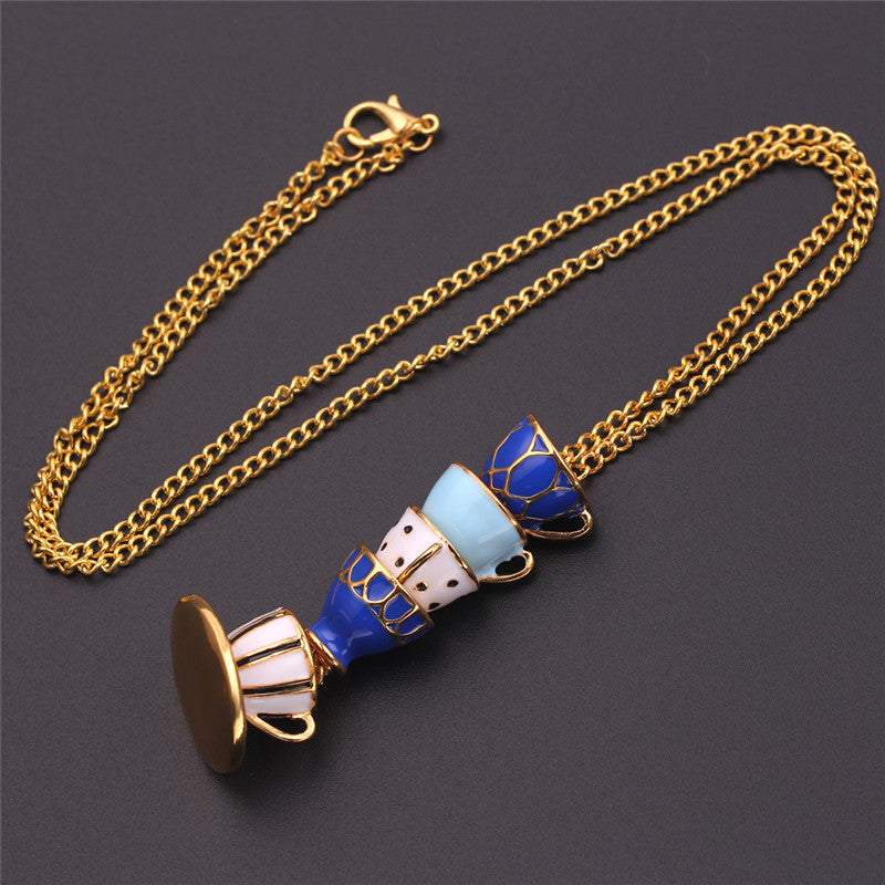 Unique Tea Cup Pendant Necklace - Pexav
