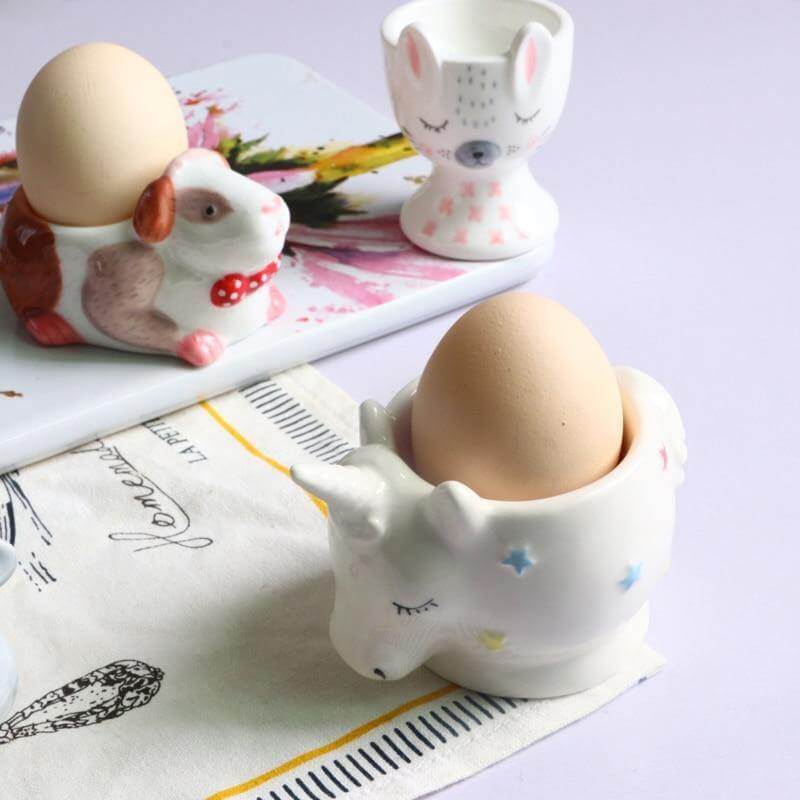 Adorable Farm Animal Egg Cup Set - Pexav