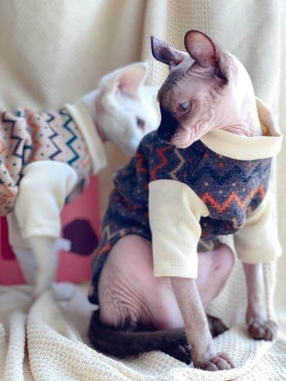 Unique Bald Cat Pullover Sweater