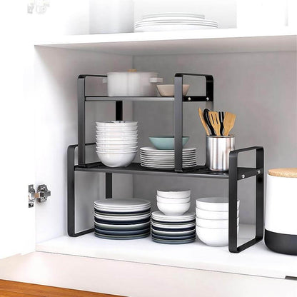 Stackable Kitchen Counter Dish Rack Organizer - Pexav