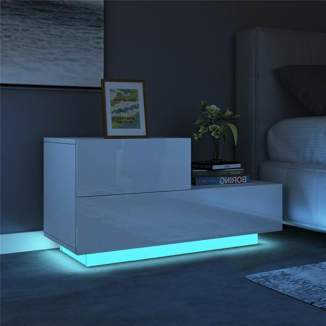 Stylish LED Bedside Table Lamp with Storage