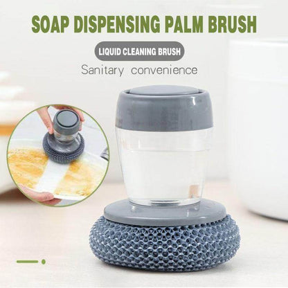 Soft Touch Kitchen Soap Dispenser Brush - Pexav
