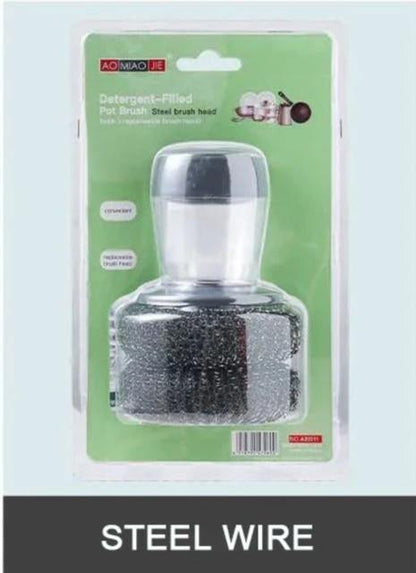 Soft Touch Kitchen Soap Dispenser Brush