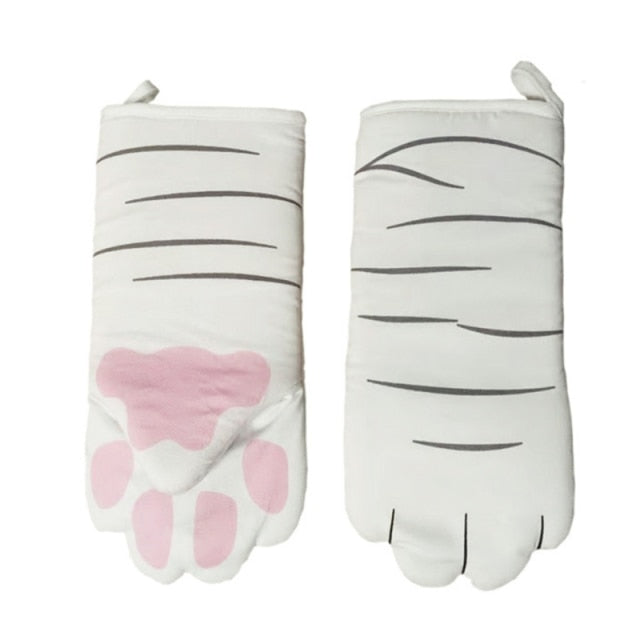 Adorable Kitty Heat Resistant Mitts
