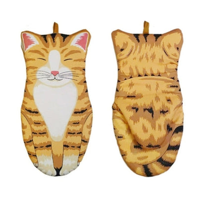 Adorable Kitty Heat Resistant Mitts