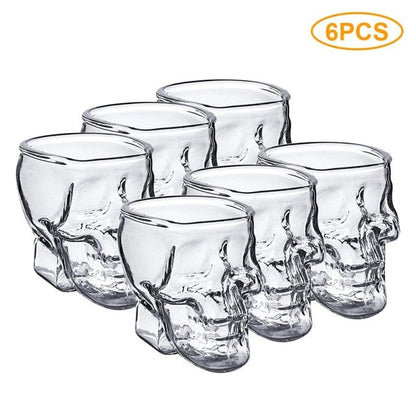 Clear Glass Skeleton Design Coffee Mug