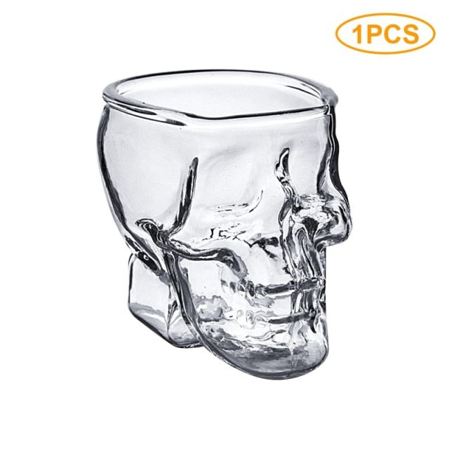 Clear Glass Skeleton Design Coffee Mug