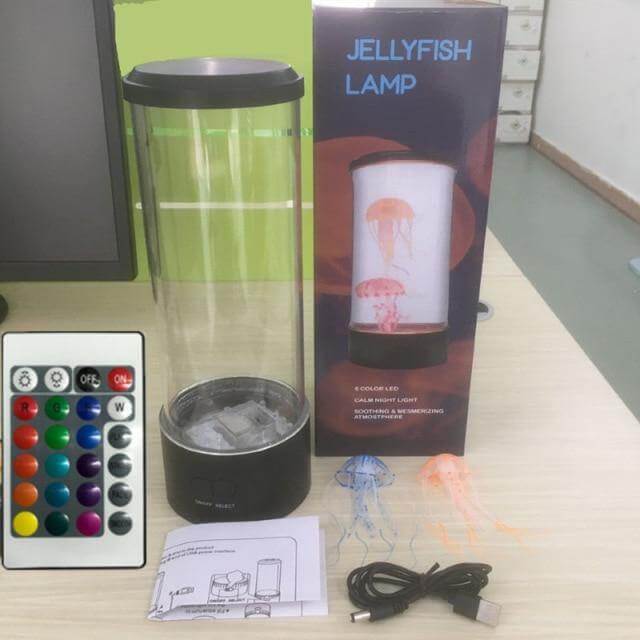 Colorful Remote Jellyfish Aquarium Mood Lamp