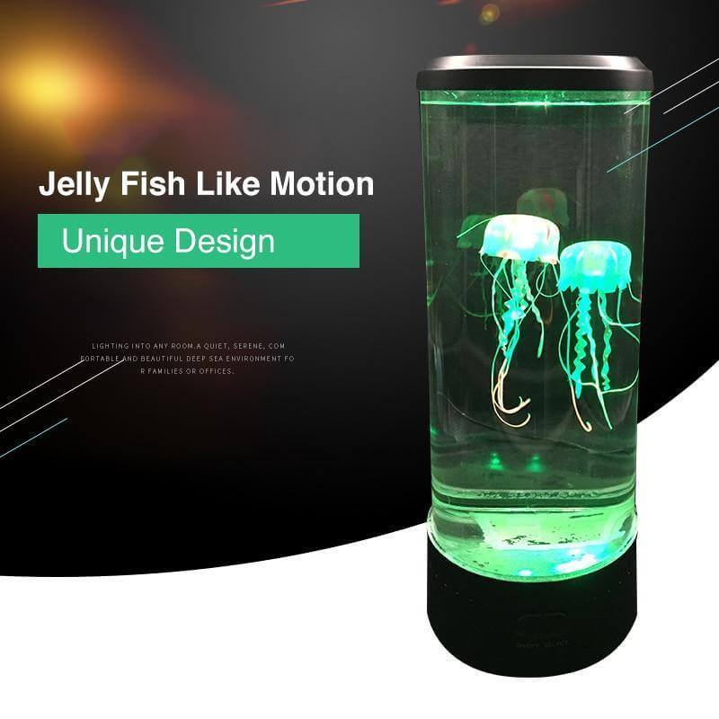 Colorful Remote Jellyfish Aquarium Mood Lamp - Pexav