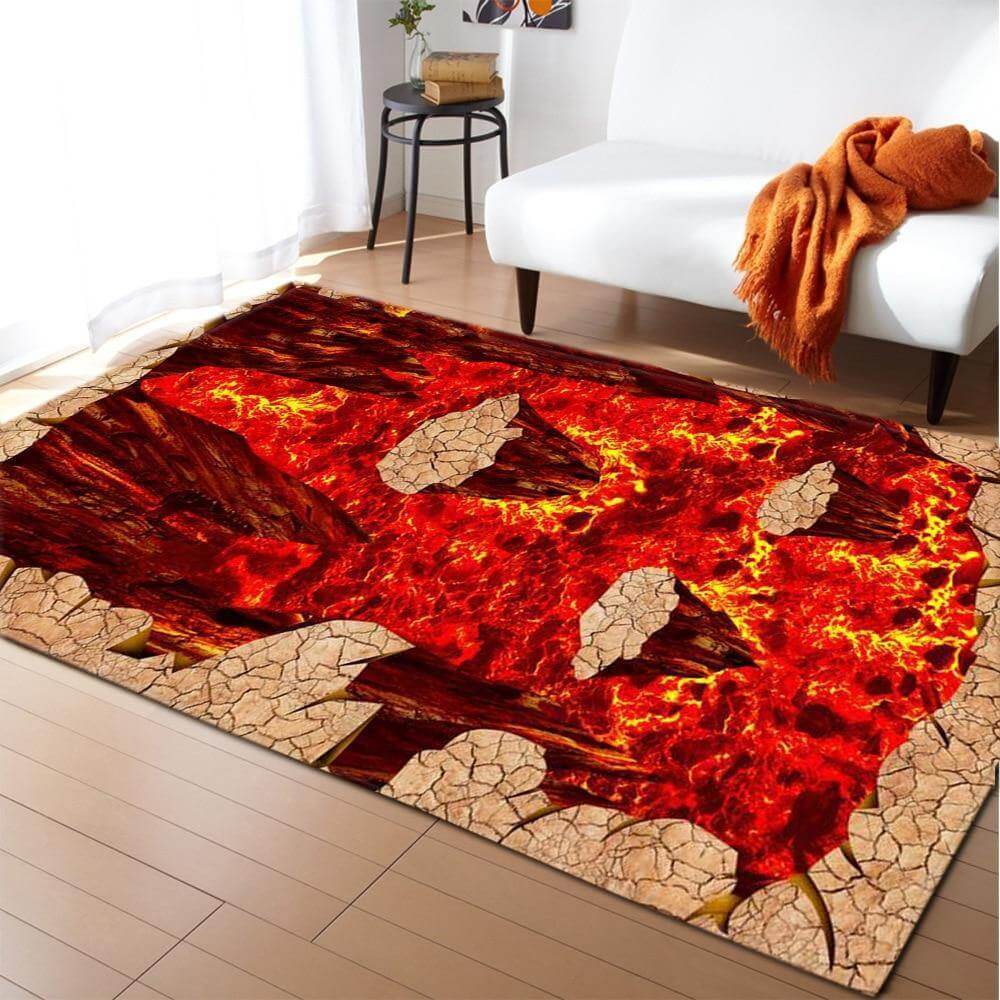 Textured Geometric Pattern Area Rug - Pexav