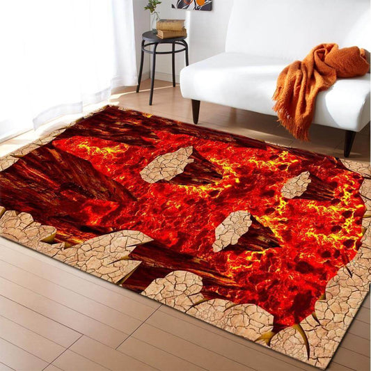 Textured Geometric Pattern Area Rug - Pexav
