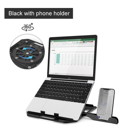Adjustable Laptop Desk with Phone Mount
