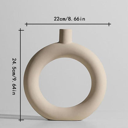 Beautiful Floral Porcelain Decor Vase