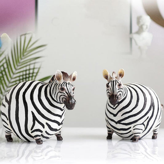 Adorable Animal Zebra Decor Figurines - Pexav
