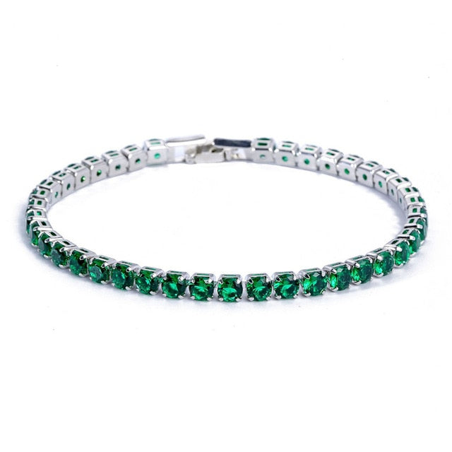 Sparkling Silver Chain Link Bracelet
