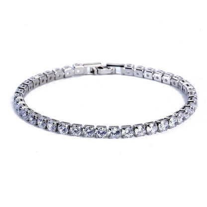 Sparkling Silver Chain Link Bracelet