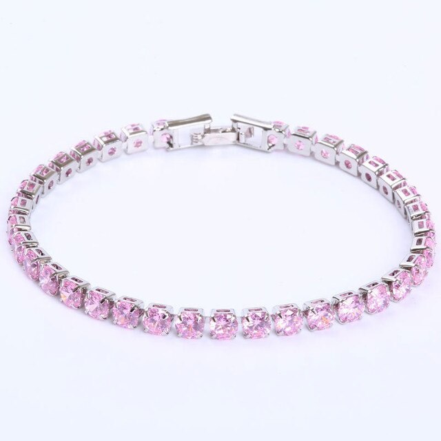 Sparkling Silver Chain Link Bracelet