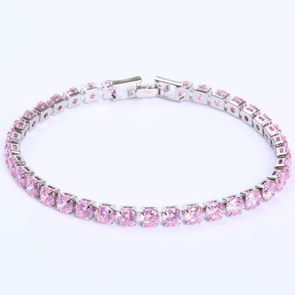 Sparkling Silver Chain Link Bracelet