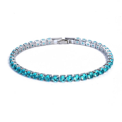Sparkling Silver Chain Link Bracelet