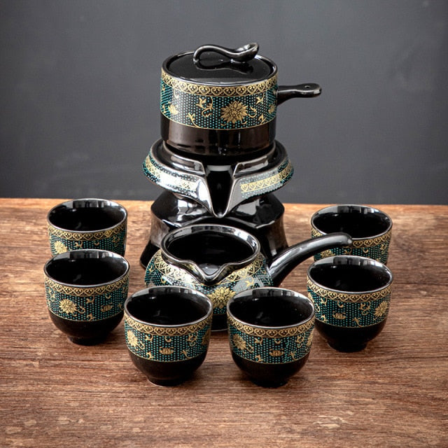 Traditional Asian Antique Porcelain Tea Set