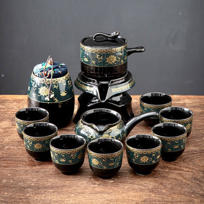 Traditional Asian Antique Porcelain Tea Set