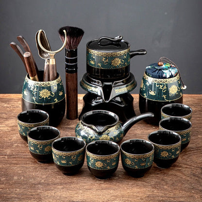 Traditional Asian Antique Porcelain Tea Set