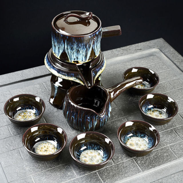 Traditional Asian Antique Porcelain Tea Set
