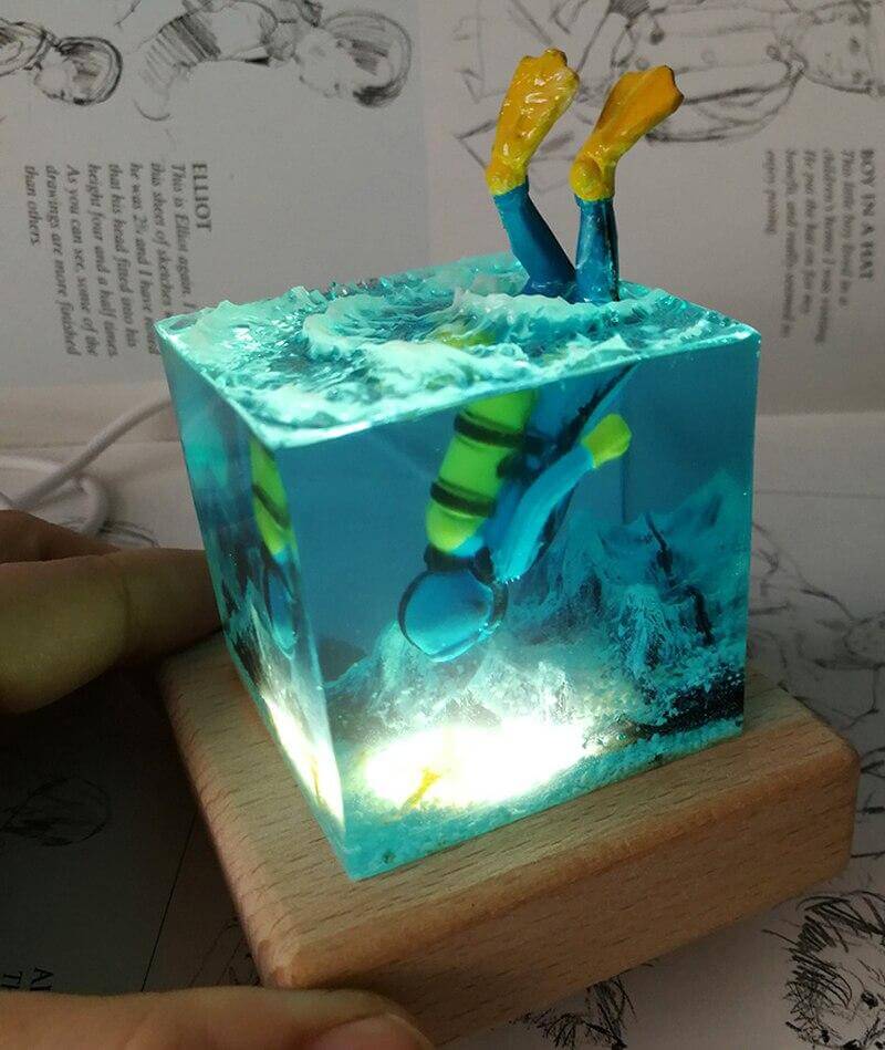 Underwater Diving Table Lamp - Pexav