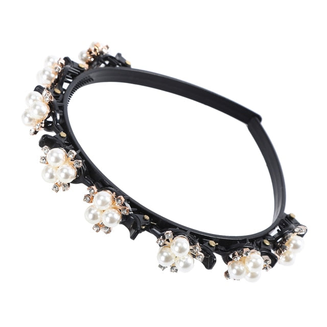 Trendy Dual Barrette Hair Clip Headband