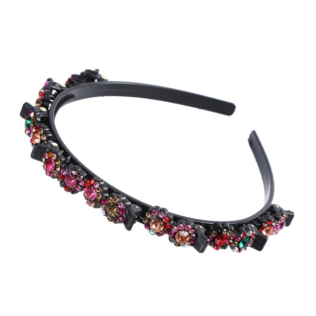 Trendy Dual Barrette Hair Clip Headband