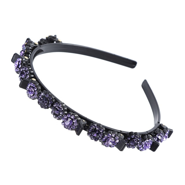 Trendy Dual Barrette Hair Clip Headband